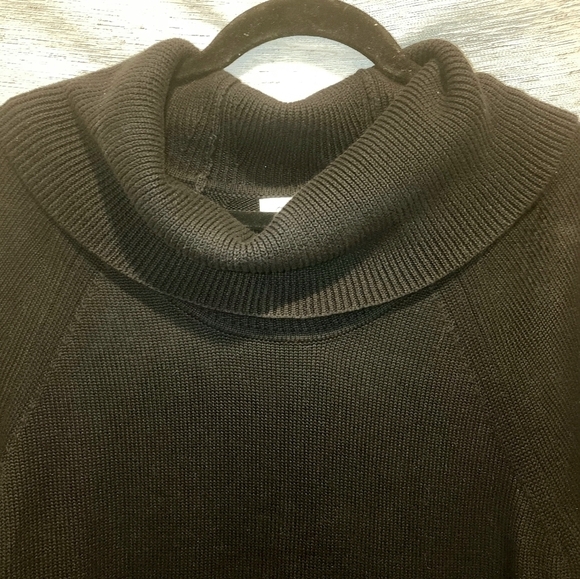 Calvin Klein Medium Black Knit Sweater Cowl Neck Heavy Warm - Picture 5 of 6